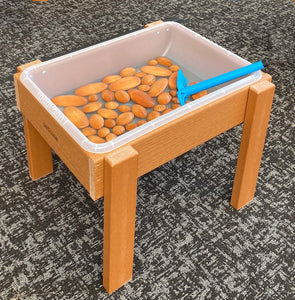 KSO-S2720CL Kids' Station Outdoor Sand/Water Table, Semi-Clear Pan w/Drain